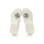 PK God Batch Chanel Triple White Chanel CC Logo Low Top
