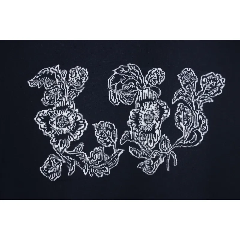 High Quality Batch Louis Vuitton 25ss early spring new short-sleeved sunflower floral knitted short-sleeved