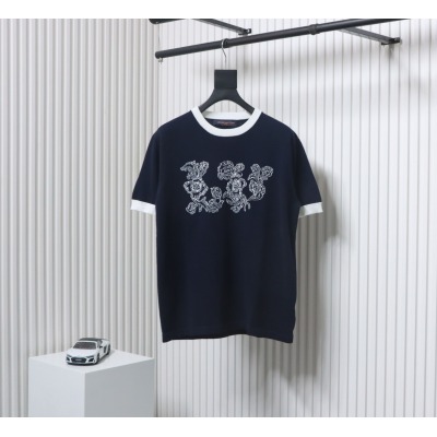 High Quality Batch Louis Vuitton 25ss early spring new short-sleeved sunflower floral knitted short-sleeved 01