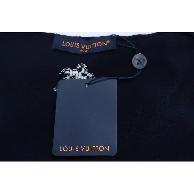 High Quality Batch Louis Vuitton 25ss early spring new short-sleeved sunflower floral knitted short-sleeved
