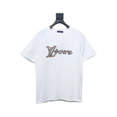 High Quality Batch Louis Vuitton 25ss rainbow woven embroidered short sleeve 01