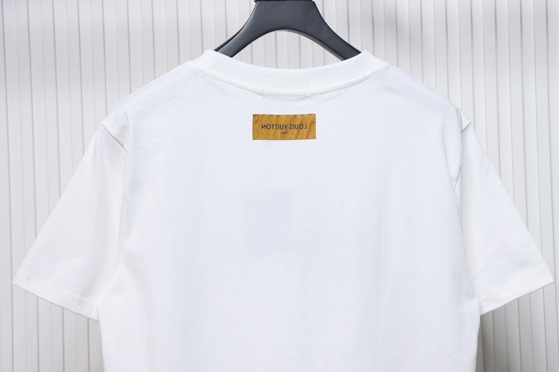 High Quality Batch Louis Vuitton 25ss rainbow woven embroidered short sleeve