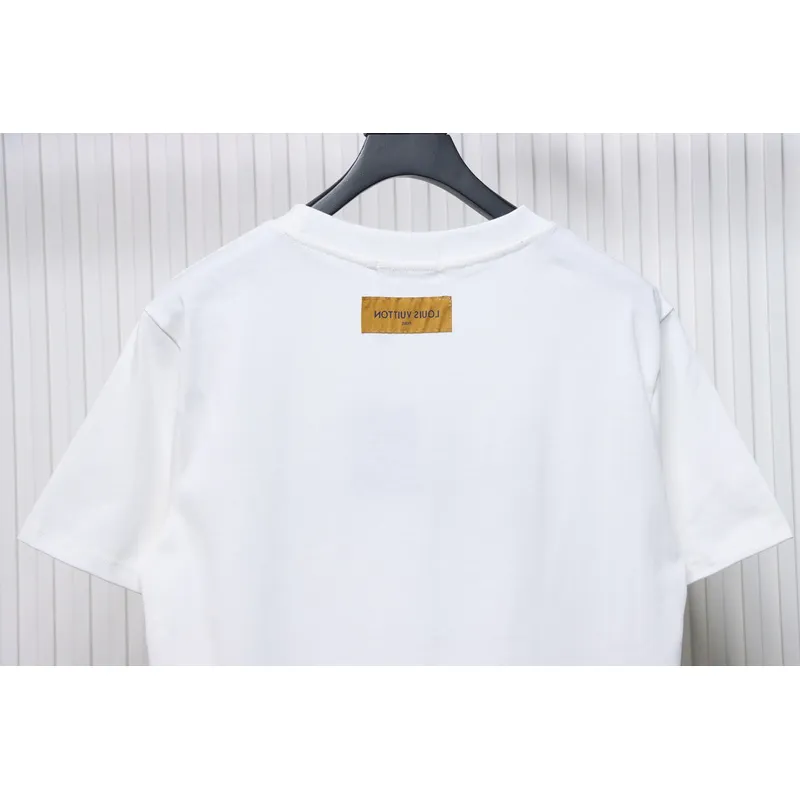 High Quality Batch Louis Vuitton 25ss rainbow woven embroidered short sleeve