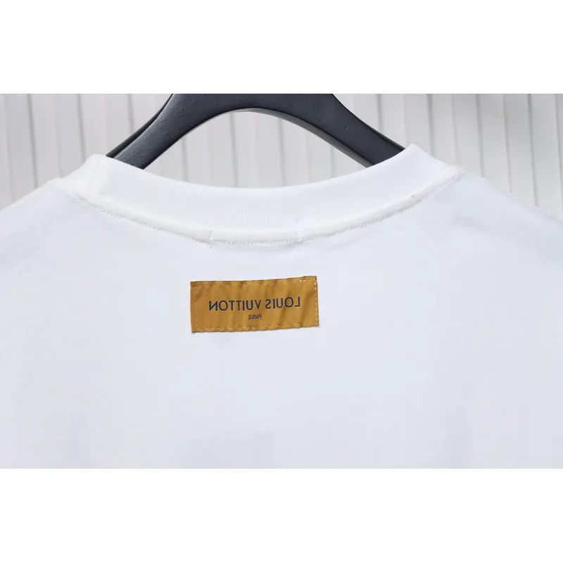 High Quality Batch Louis Vuitton 25ss rainbow woven embroidered short sleeve
