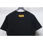 High Quality Batch Louis Vuitton 25ss rainbow woven embroidered short sleeve Black