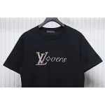 High Quality Batch Louis Vuitton 25ss rainbow woven embroidered short sleeve Black