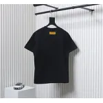 High Quality Batch Louis Vuitton 25ss rainbow woven embroidered short sleeve Black