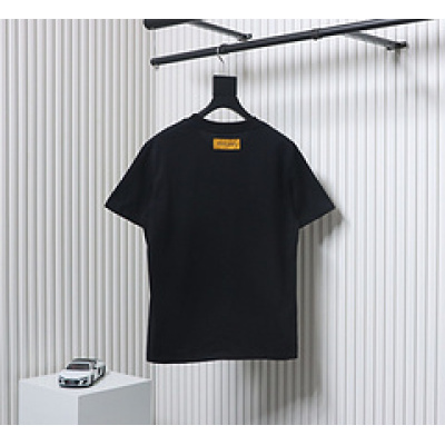 High Quality Batch Louis Vuitton 25ss rainbow woven embroidered short sleeve Black 02