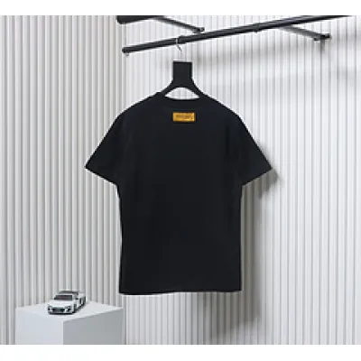 High Quality Batch Louis Vuitton 25ss rainbow woven embroidered short sleeve Black 02