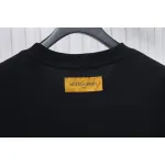 High Quality Batch Louis Vuitton 25ss rainbow woven embroidered short sleeve Black