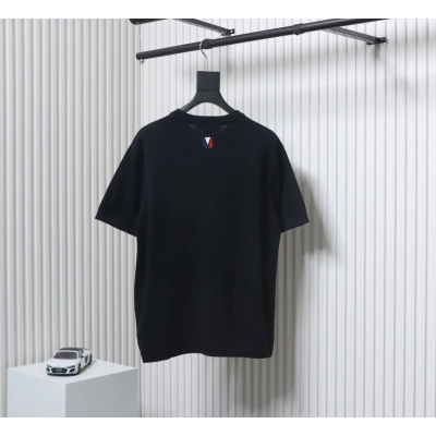 High Quality Batch Louis Vuitton America's Cup series letter logo embroidery hot diamond knitted sweater short sleeves 02