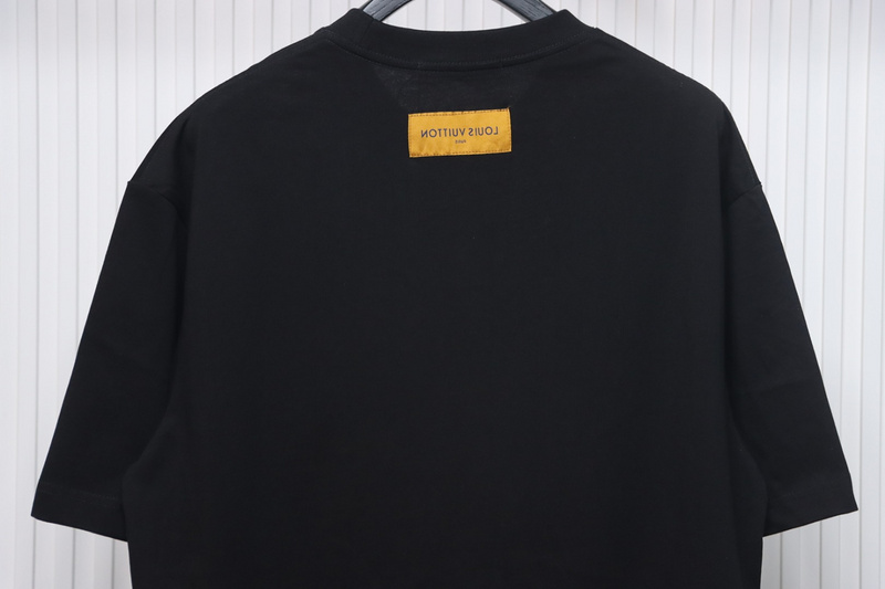 High Quality Batch Louis Vuitton Comic Cartoon Flame Letters Printed Short Sleeve