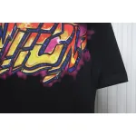 High Quality Batch Louis Vuitton Comic Cartoon Flame Letters Printed Short Sleeve