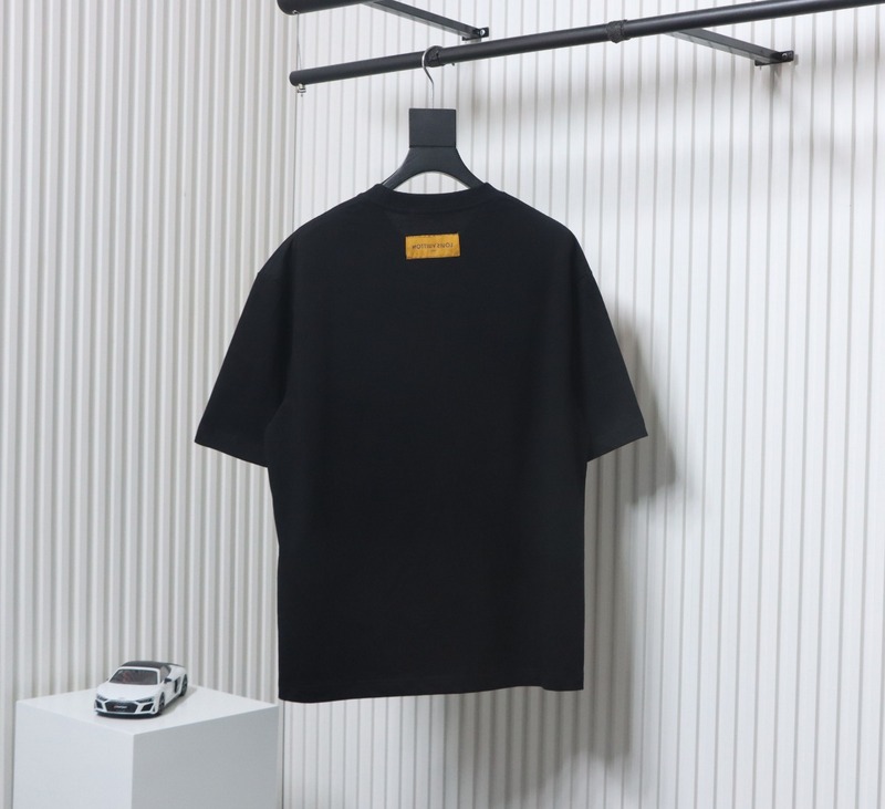 High Quality Batch Louis Vuitton Comic Cartoon Flame Letters Printed Short Sleeve