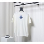 High Quality Batch Louis Vuitton LV Ski Series Jacquard Logo Knitted Short Sleeve T-Shirt