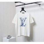High Quality Batch Louis Vuitton LV Ski Series Jacquard Logo Knitted Short Sleeve T-Shirt