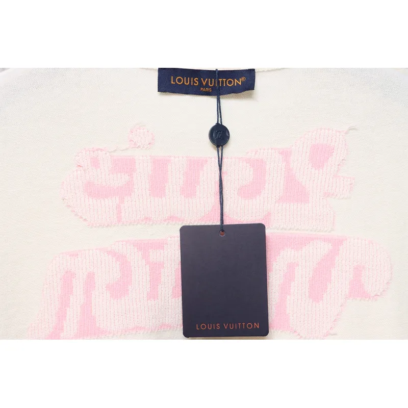 High Quality Batch Louis Vuitton LV Tyler co-branded floral jacquard knitted short-sleeved T-shirt