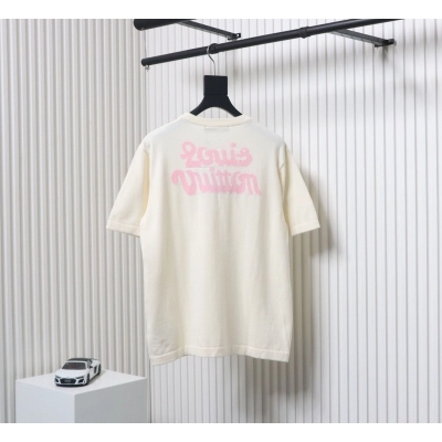 High Quality Batch Louis Vuitton LV Tyler co-branded floral jacquard knitted short-sleeved T-shirt 02
