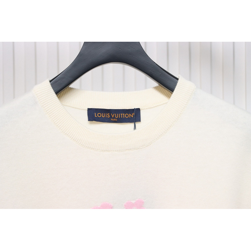 High Quality Batch Louis Vuitton LV Tyler co-branded floral jacquard knitted short-sleeved T-shirt