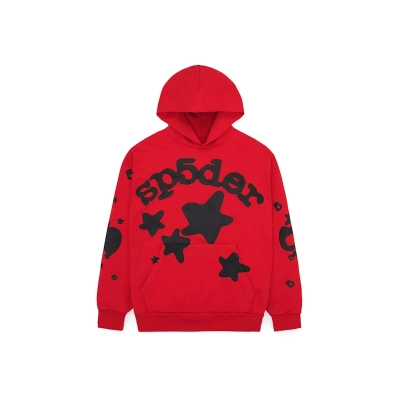Sp5der Beluga Hoodie Red 01