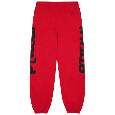 Sp5der Beluga Sweatpants 'Red/Black' 01