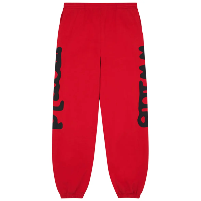 Sp5der Beluga Sweatpants 'Red/Black'