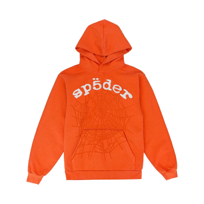 Sp5der Legacy hoodie Orange 01