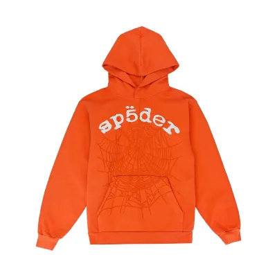 Sp5der Legacy hoodie Orange 01