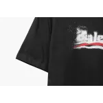 Balenciaga Blurred Coke Printed Short Sleeve Navy