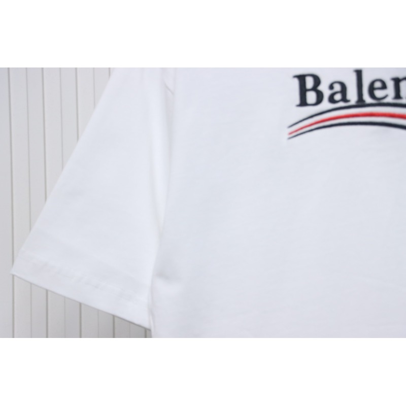 Balenciaga Coke letter embroidered short sleeve