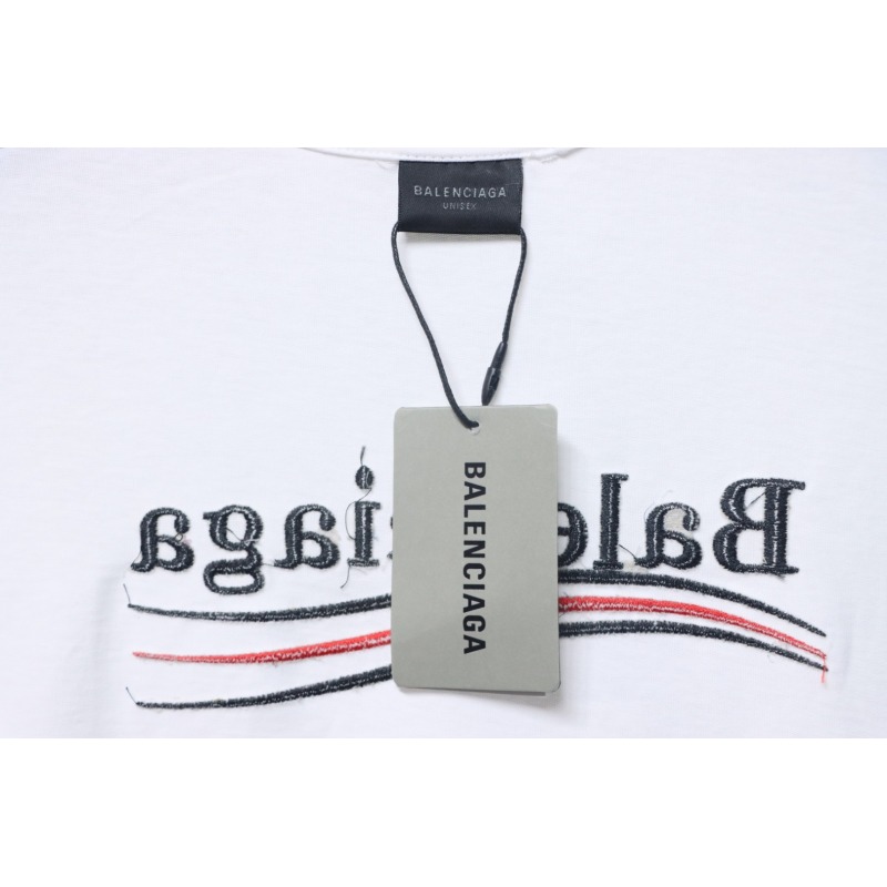 Balenciaga Coke letter embroidered short sleeve