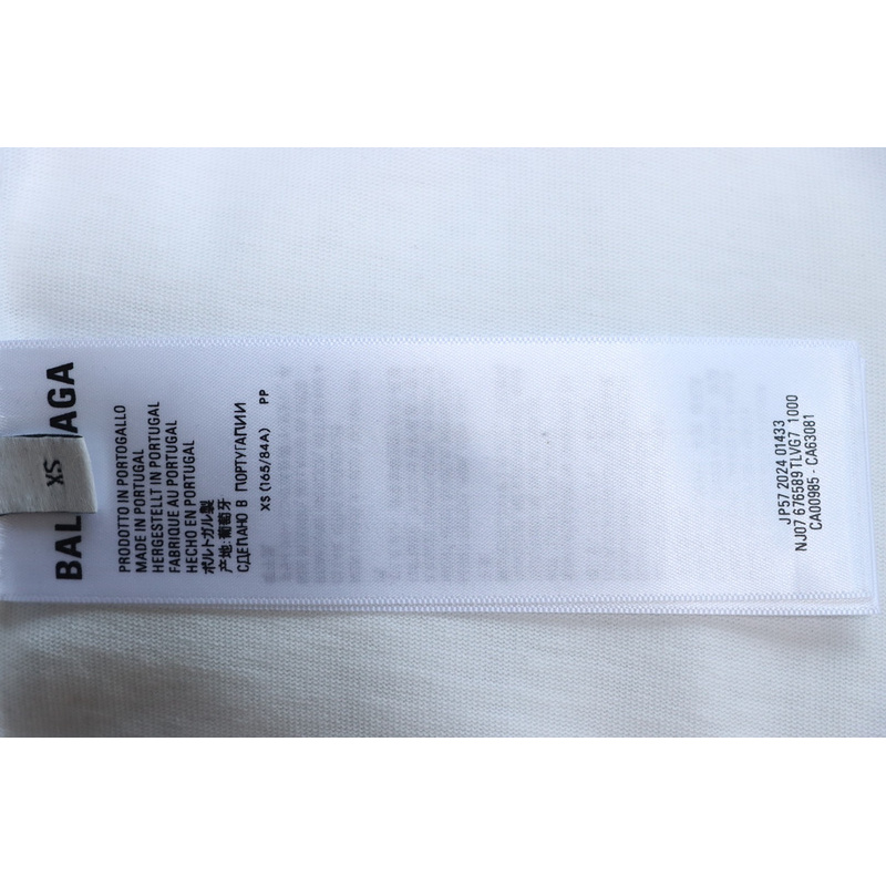 Balenciaga Coke letter embroidered short sleeve