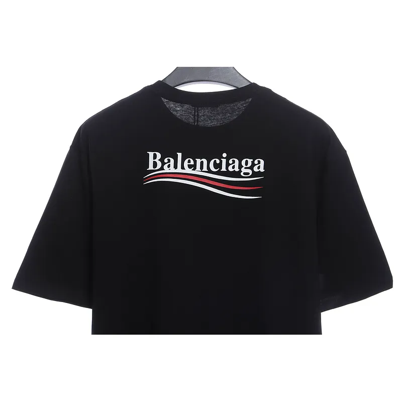 Balenciaga Coke Print Short Sleeve Black