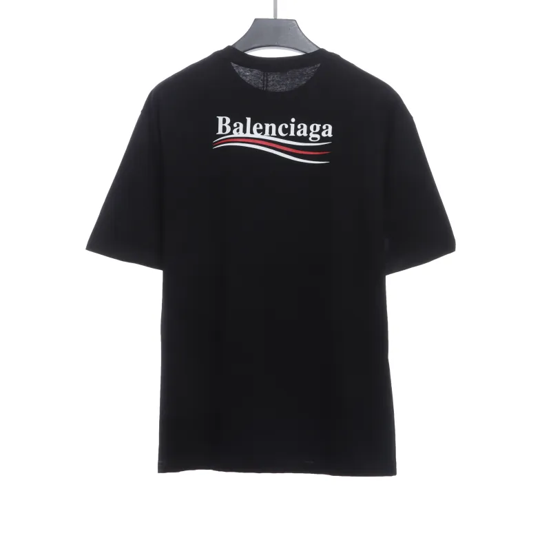 Balenciaga Coke Print Short Sleeve Black