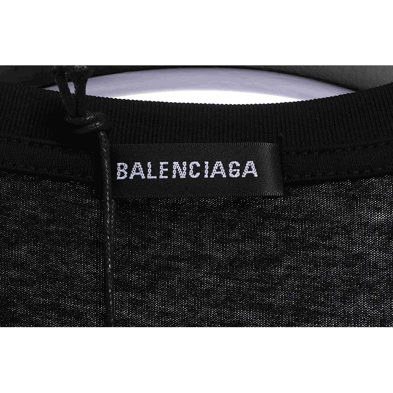Balenciaga Coke Print Short Sleeve Black