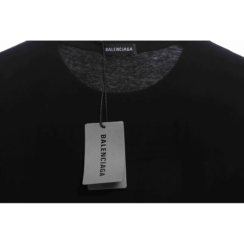 Balenciaga Coke Print Short Sleeve Black
