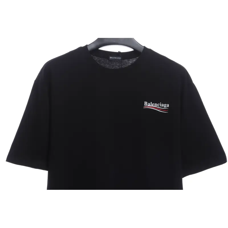Balenciaga Coke Print Short Sleeve Black