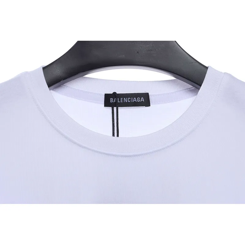 Balenciaga Coke Print Short Sleeve White