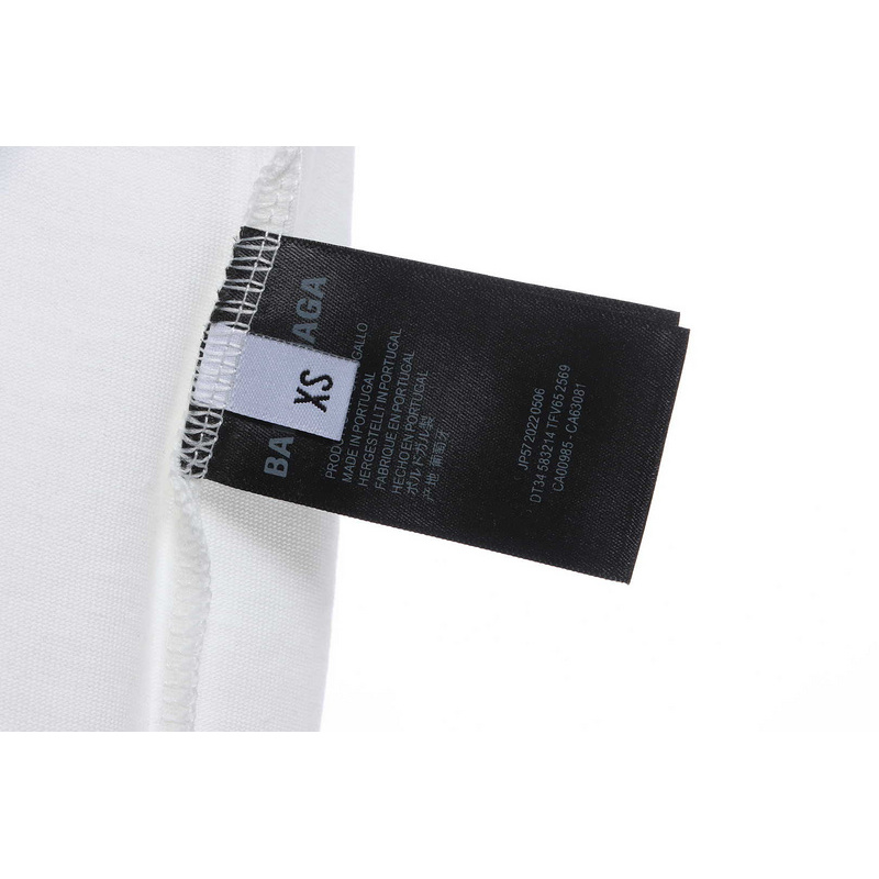 Balenciaga damaged coke wave short-sleeve white