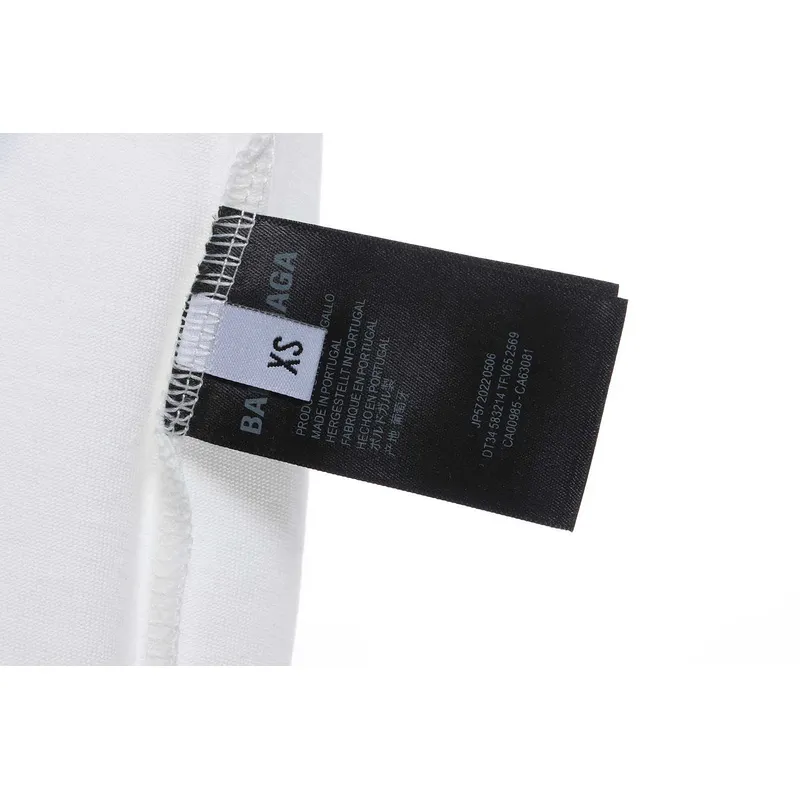 Balenciaga damaged coke wave short-sleeve white