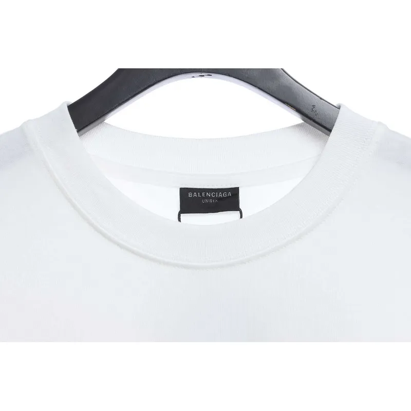 Balenciaga damaged coke wave short-sleeve white