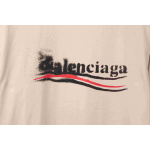 Balenciaga fuzzy cola print short-sleeve white
