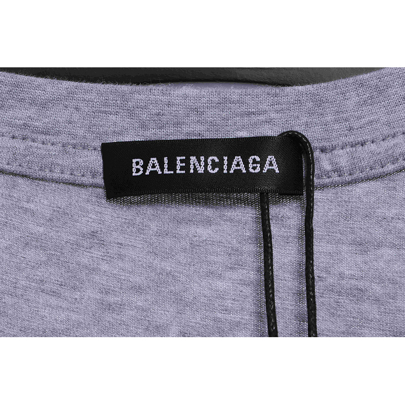 Balenciaga Coke Print Short Sleeve Grey