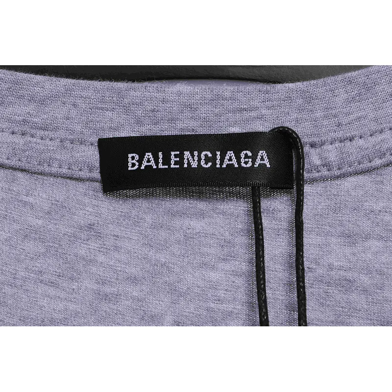Balenciaga Coke Print Short Sleeve Grey