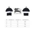 PK God Batch Burberry Black and white striped horse print short sleeves