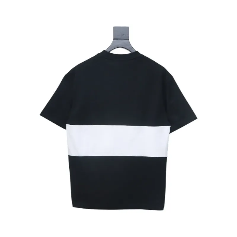 PK God Batch Burberry Black and white striped horse print short sleeves