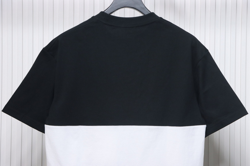 PK God Batch Burberry Black and white striped horse print short sleeves