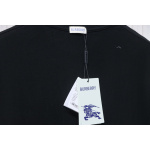 PK God Batch Burberry Black and white striped horse print short sleeves