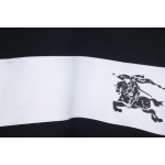 PK God Batch Burberry Black and white striped horse print short sleeves