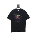 PK God Batch Burberry Colorful knight horse logo print short sleeves